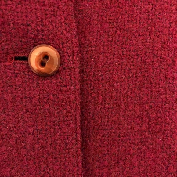 Burgundy Fully Lined Tweed Jacket - Picture 7 of 9